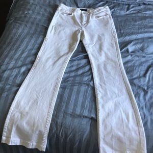 Banana Republic Flared White Jeans